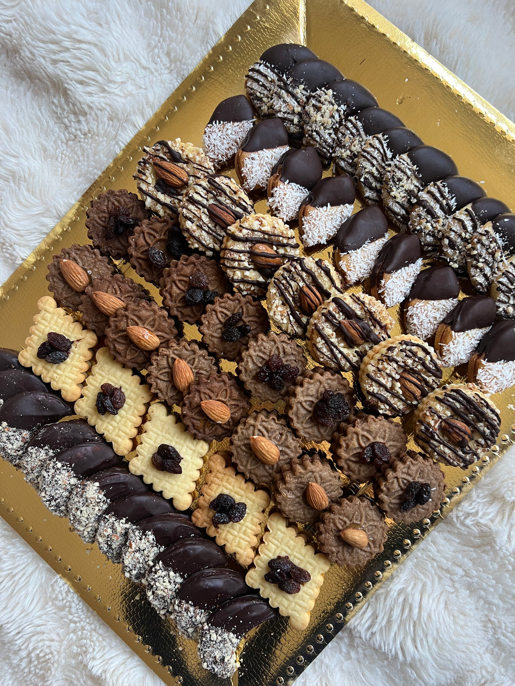Chocolate cookie tray