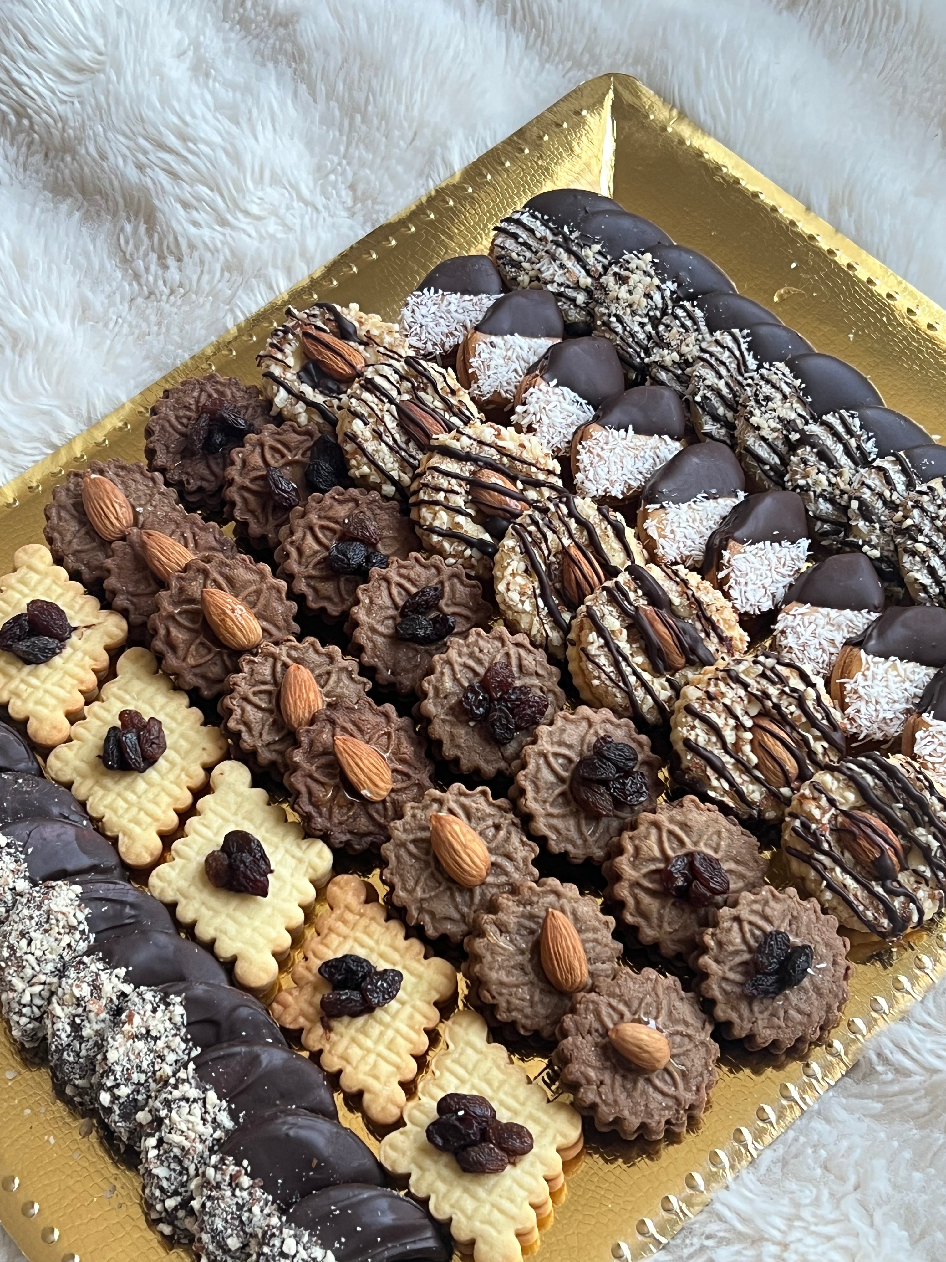 Chocolate cookie tray