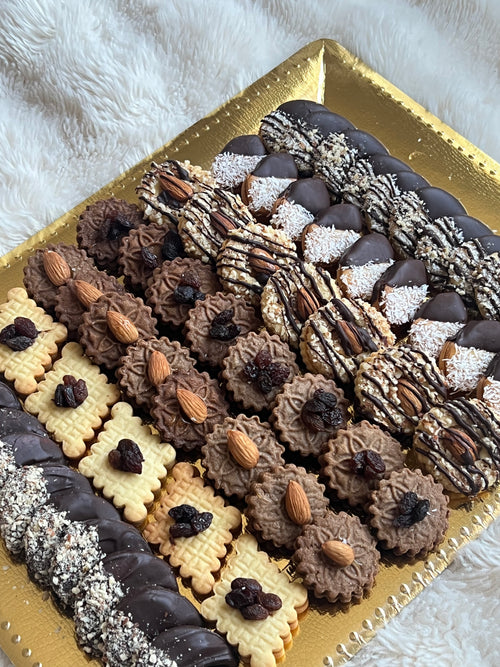 Chocolate cookie tray